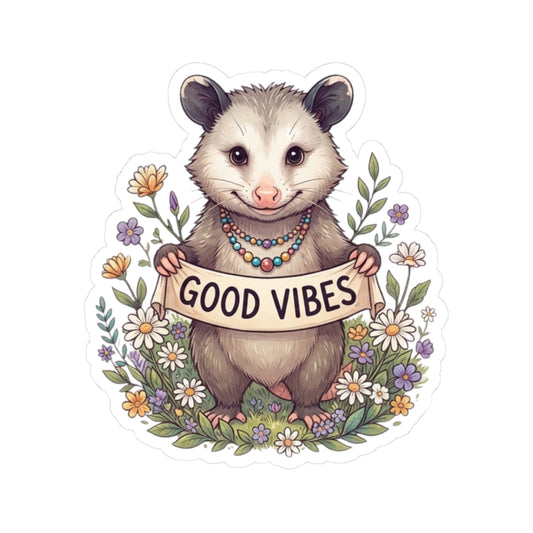 "Hippy Opossum" Sticker — Main