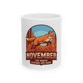 "November Legend" White Ceramic Mug