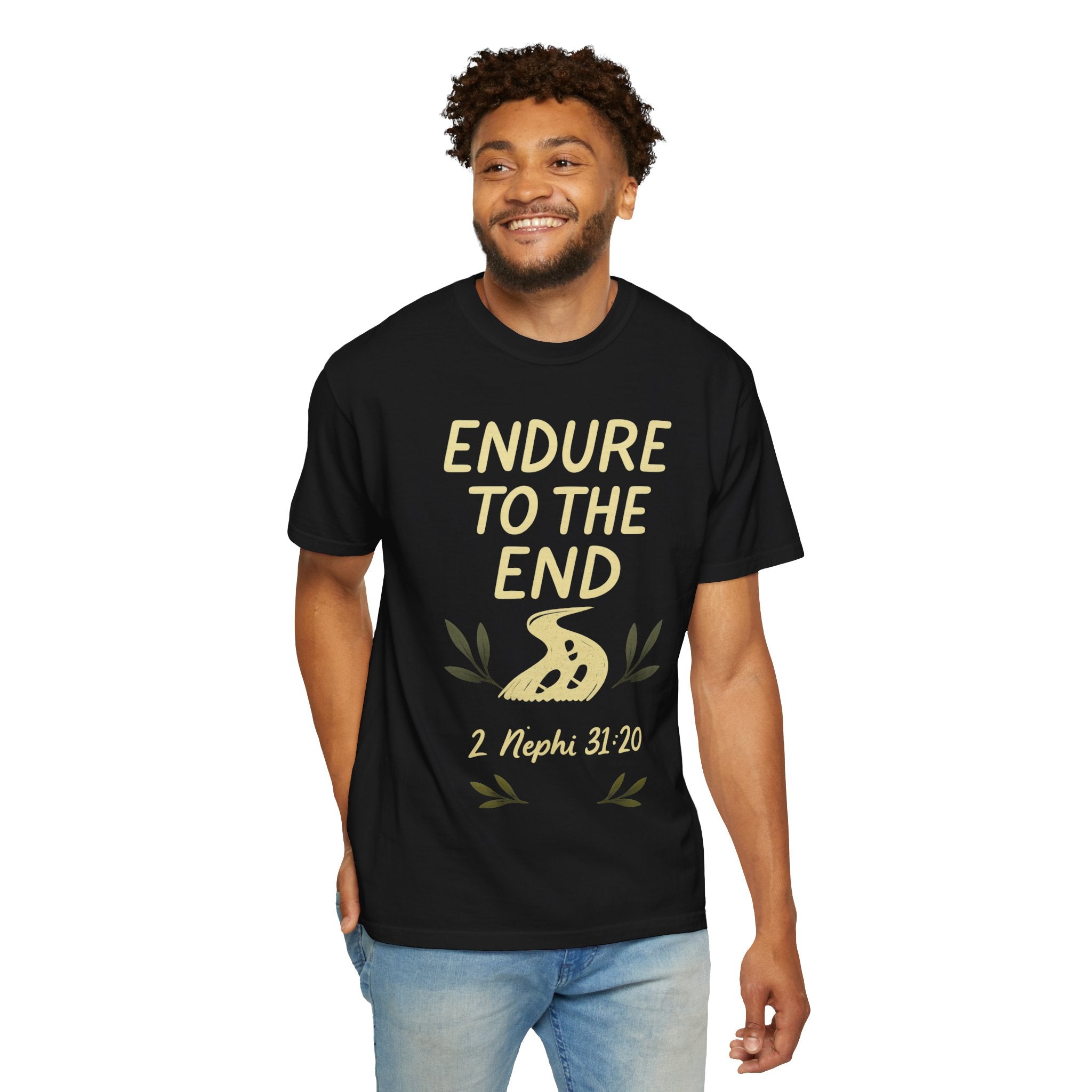 "Endure to the End" Unisex Garment-Dyed T-shirt
