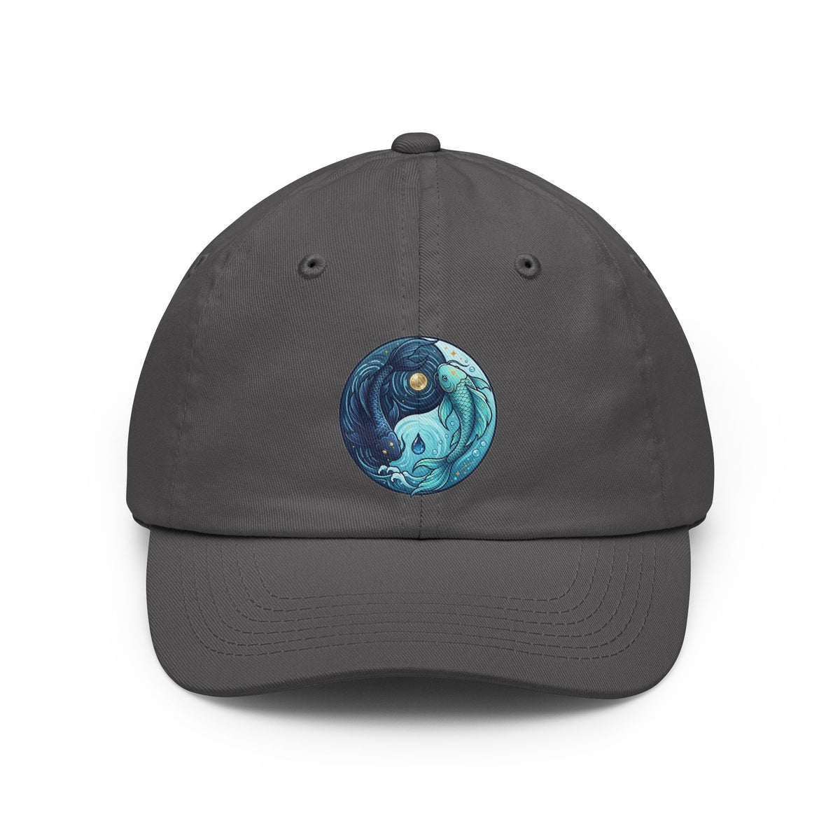 Color: Charcoal | Yin Yang Pisces Dad Hat