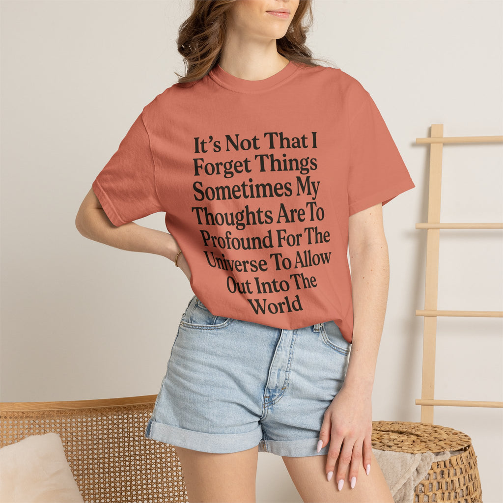 "Profound Thoughts 5" Unisex Garment-Dyed T-shirt
