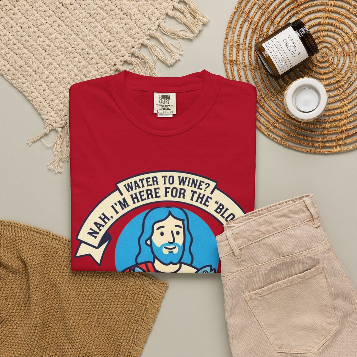 "Good Book Series Not Dead Awkward In Bed" Unisex Garment-Dyed Tee