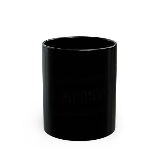 "Conditionally Certified" Black Ceramic Mug — Graphic