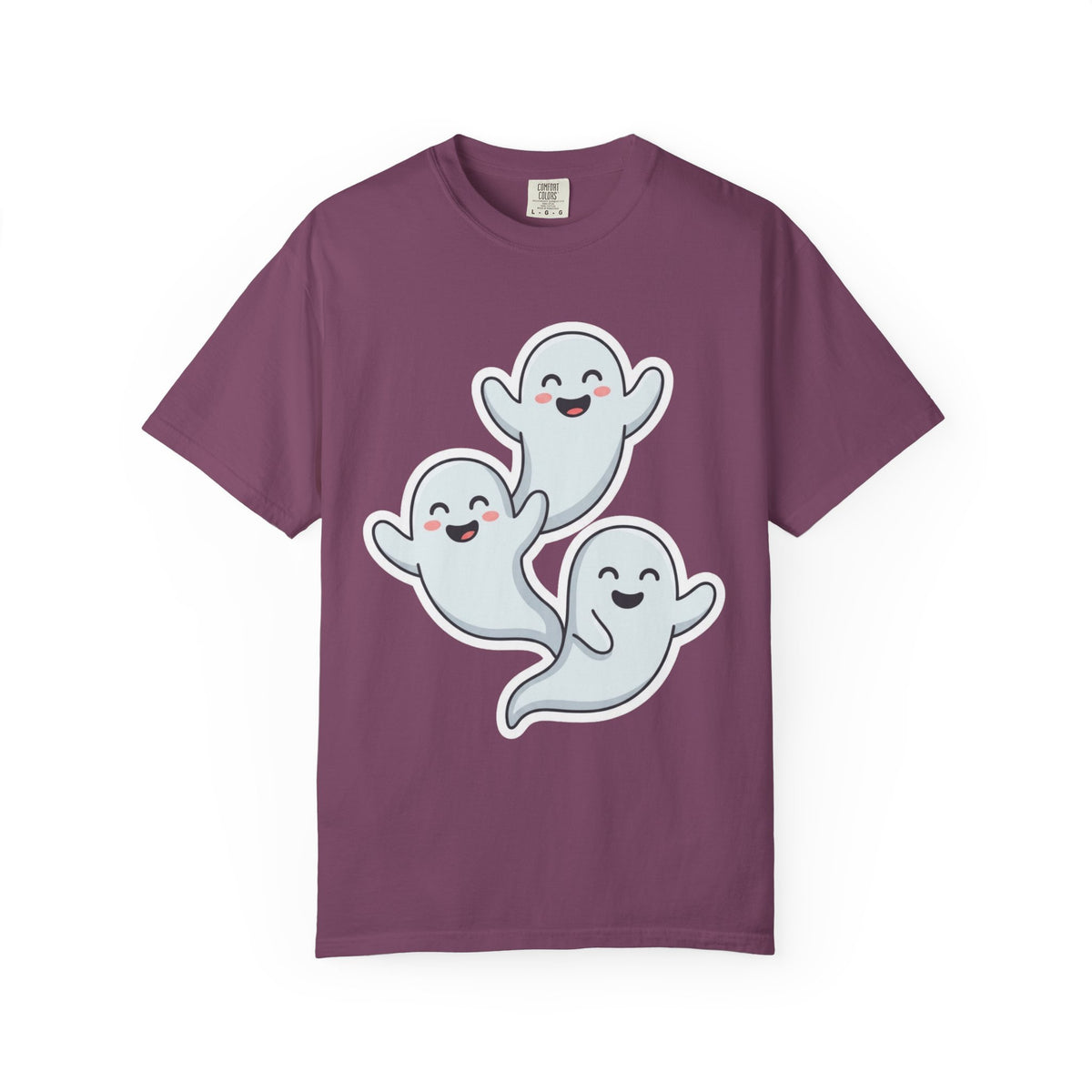 Color: Berry | Ghosts Unisex Garment-Dyed Tee