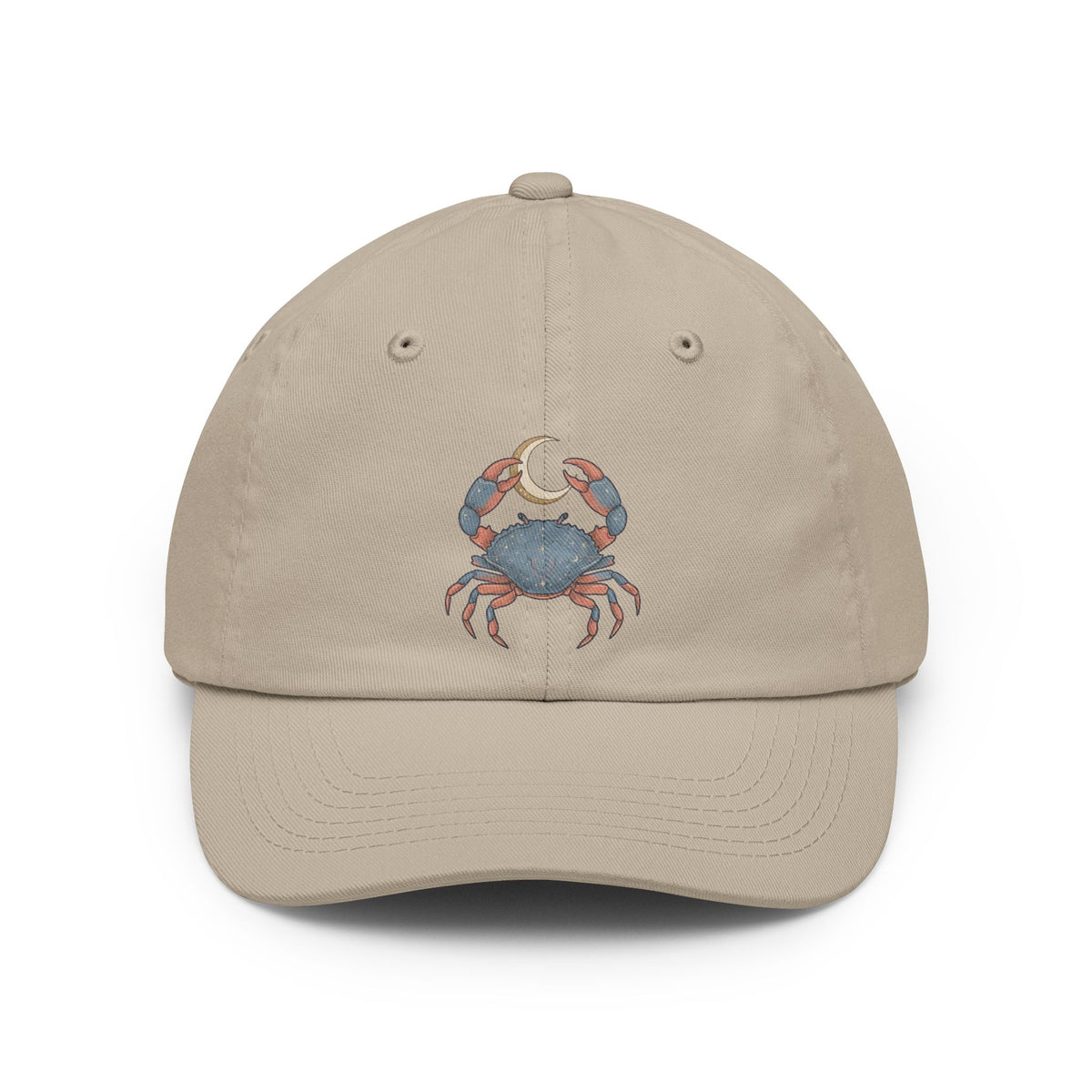 Color: Stone | Cancer The Moon Child Crab Dad Hat — Graphic