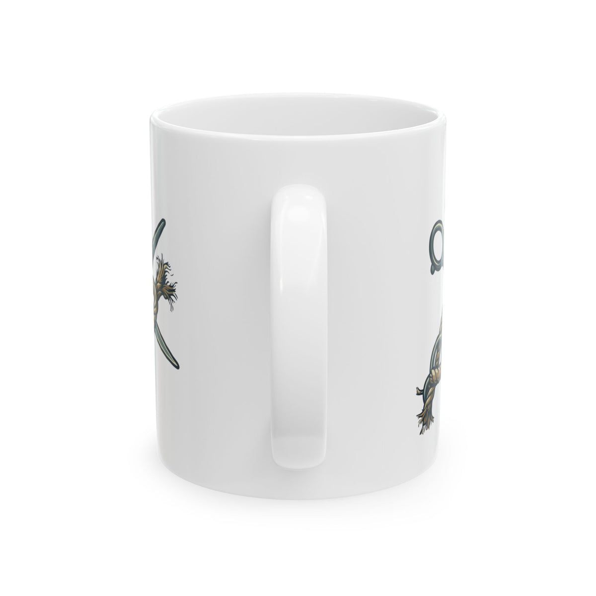 "Good Book Series Delilah's Barber Shop" White Ceramic Mug — Graphic