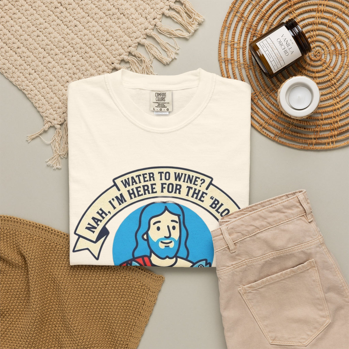 "Good Book Series Not Dead Awkward In Bed" Unisex Garment-Dyed Tee