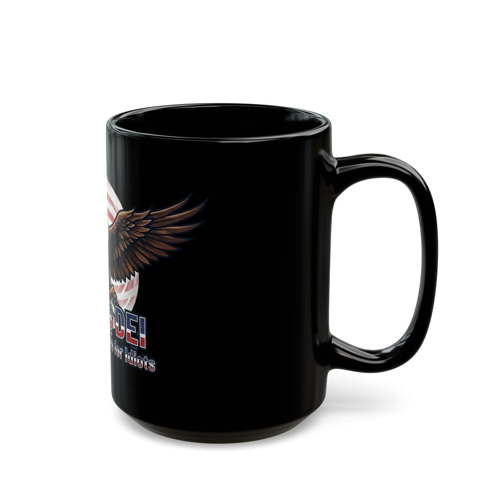 "Trumps DEI" Black Ceramic Mug