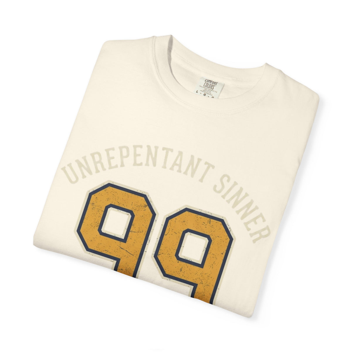"Good Book Series 99 Unrepentant Sinner" Unisex Garment-Dyed Tee