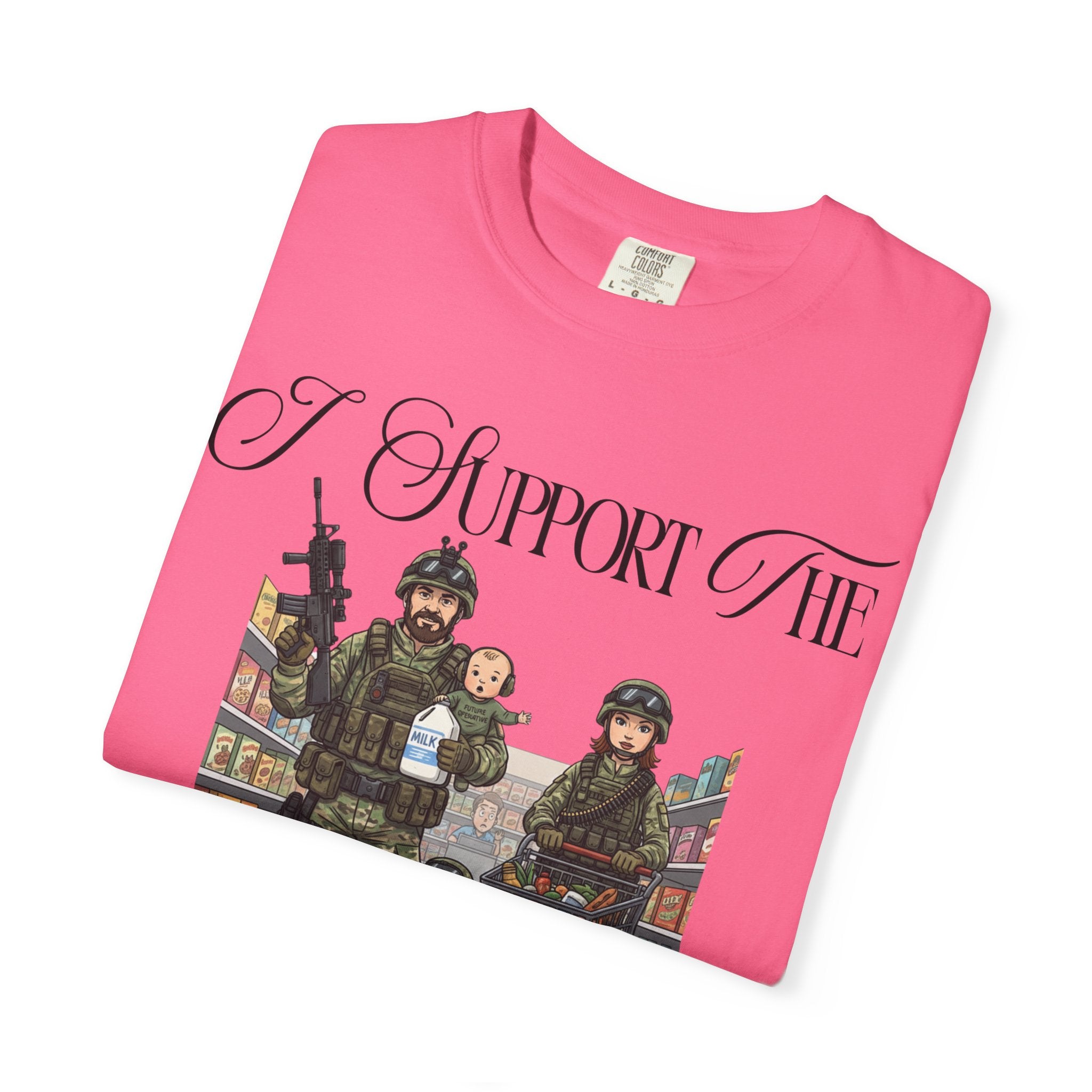 "actical Grocery Run" Unisex Garment-Dyed T-shirt