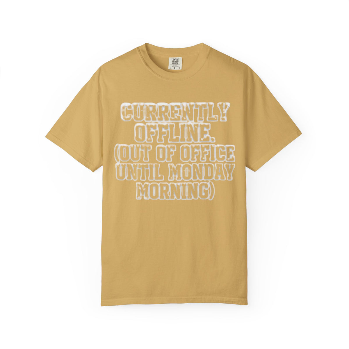 Color: Mustard | Currently Offline Unisex Garment-Dyed Tee