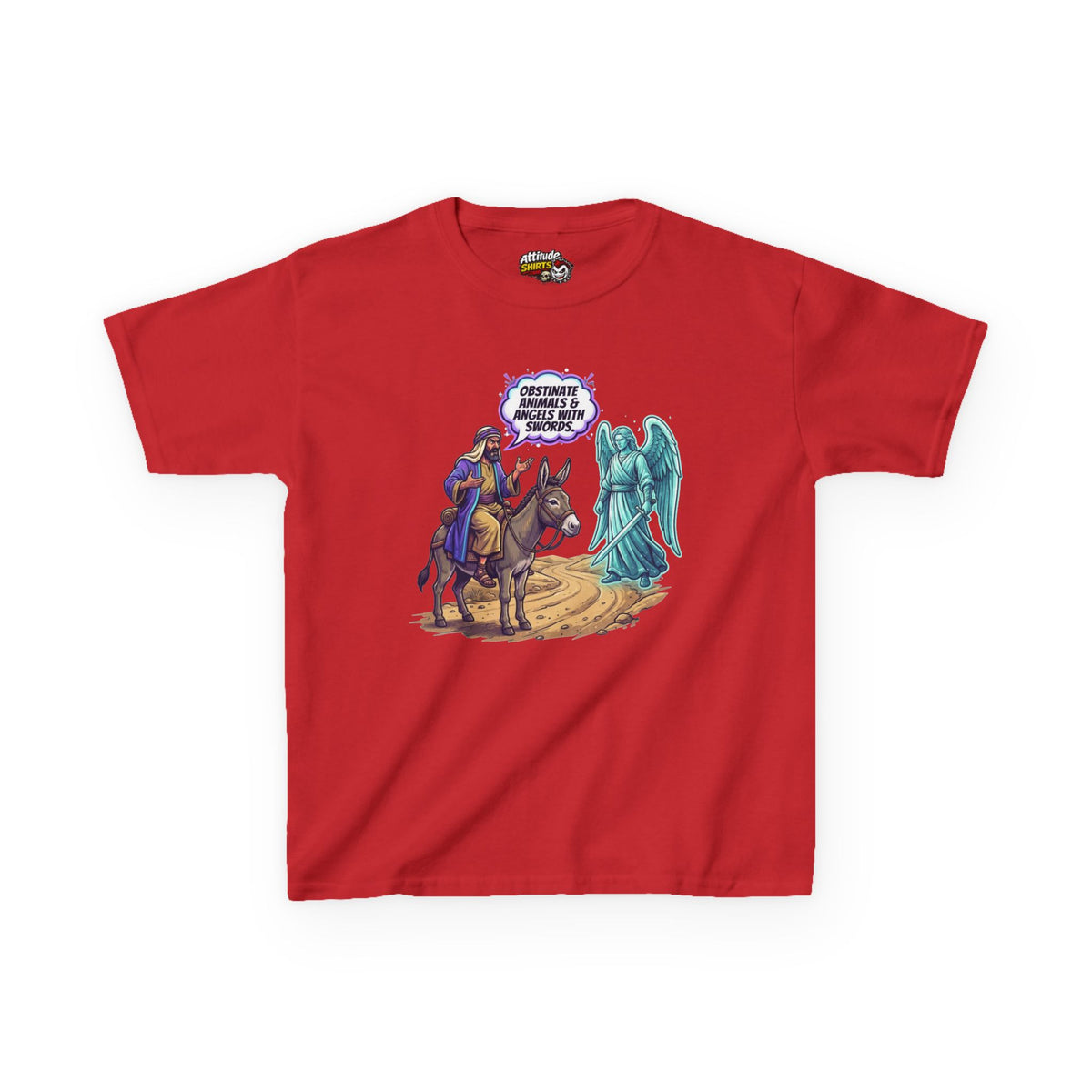 Good Book Series Obstinate Animals & Angels With Swords Kids Tee
