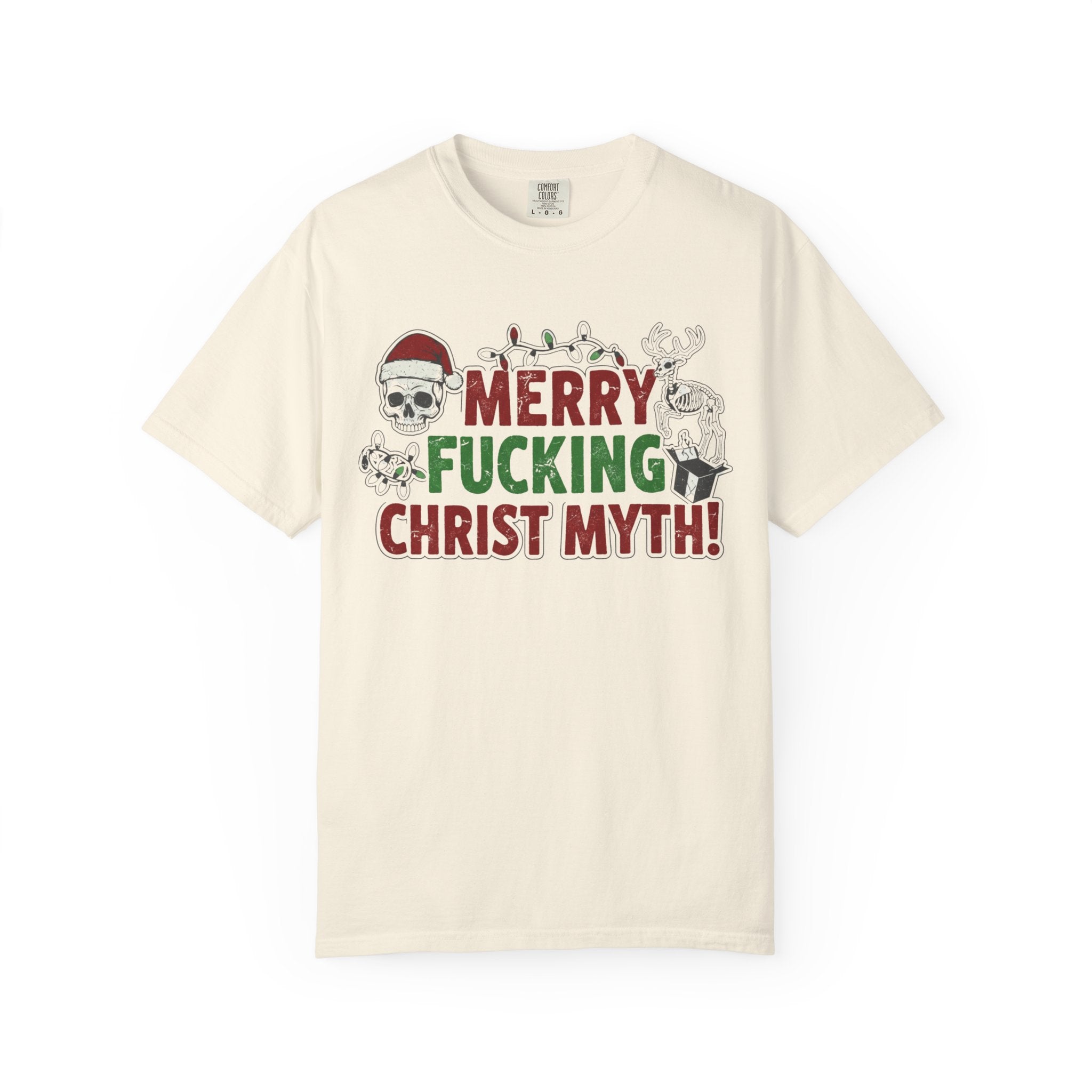 "MF Christ Myth" Unisex Garment-Dyed T-shirt