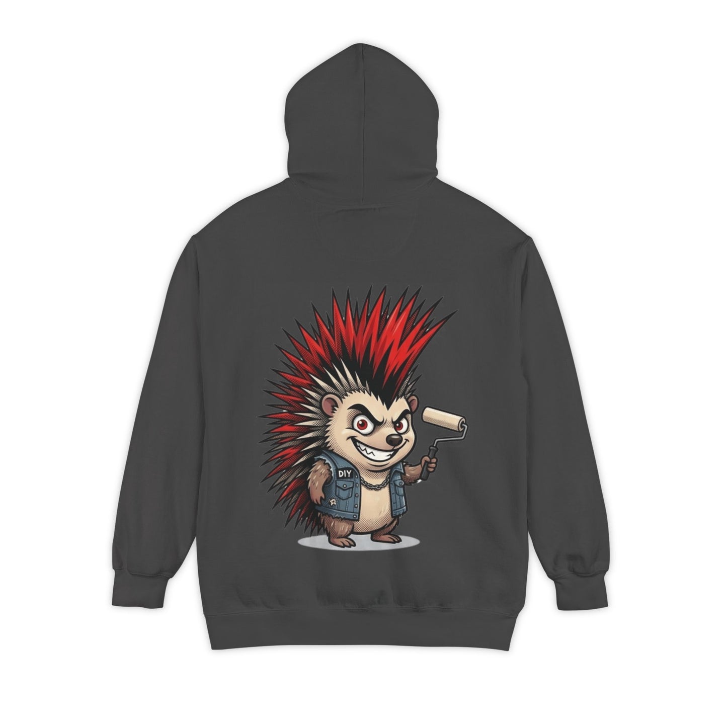 "Punkupine" Garment-Dyed Hoodie