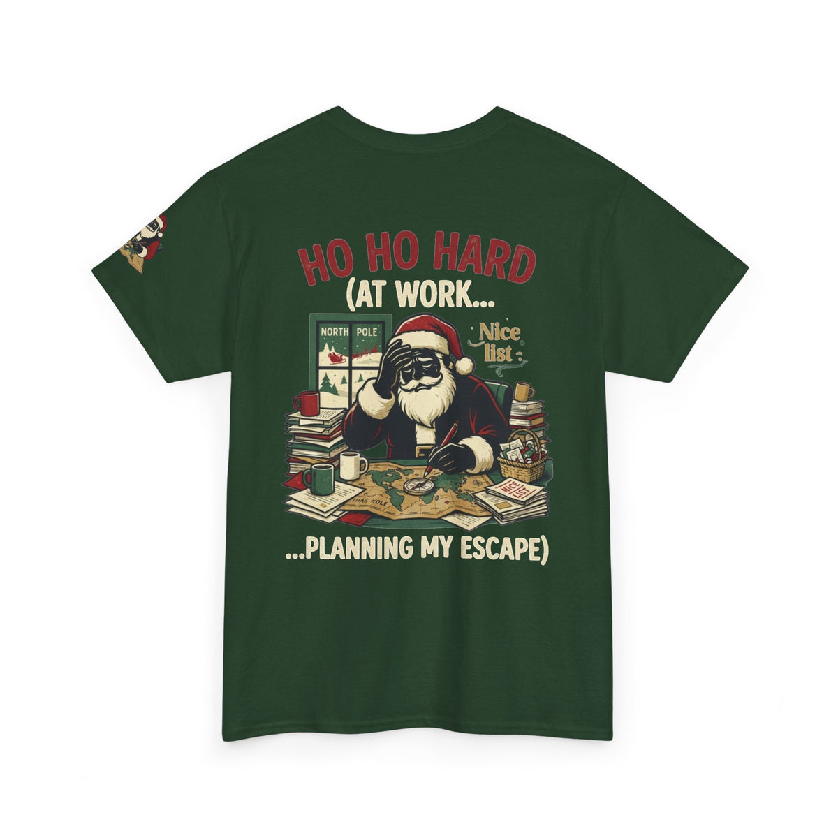 "Ho Ho Hard At Work" Premium Graphic Tee