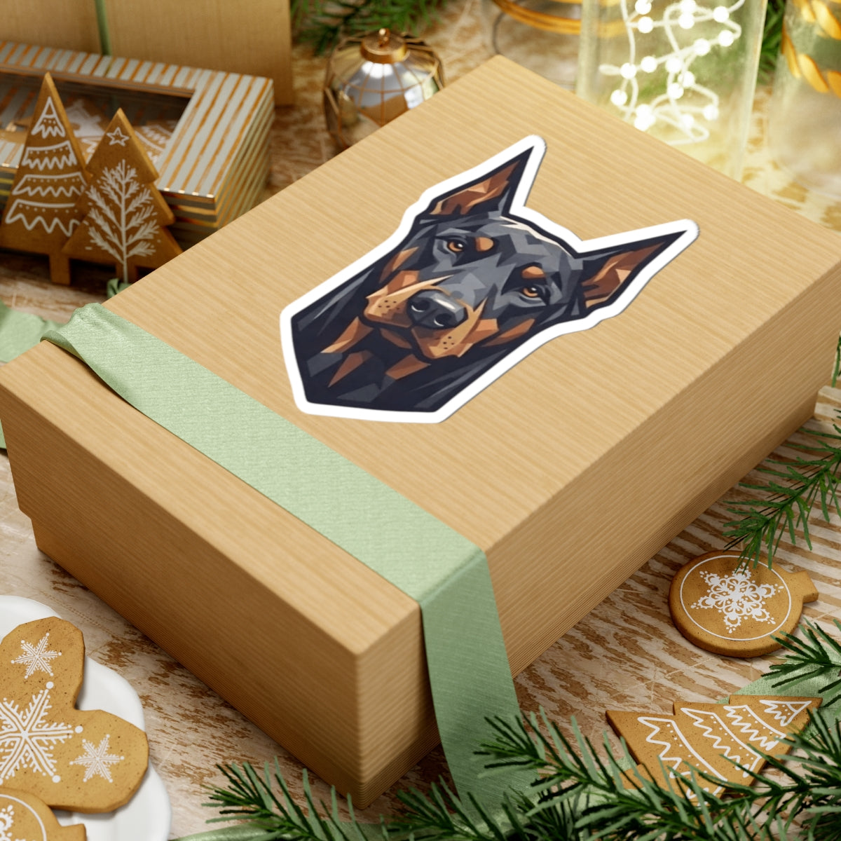 "Doberman Defender" Sticker