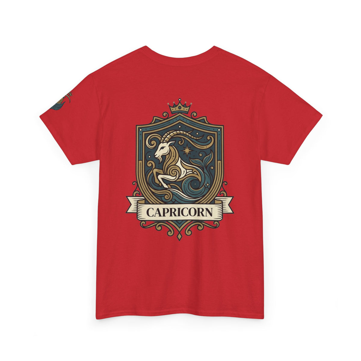 "Capricorn- The Sea-Goat Crest" Premium Graphic Tee