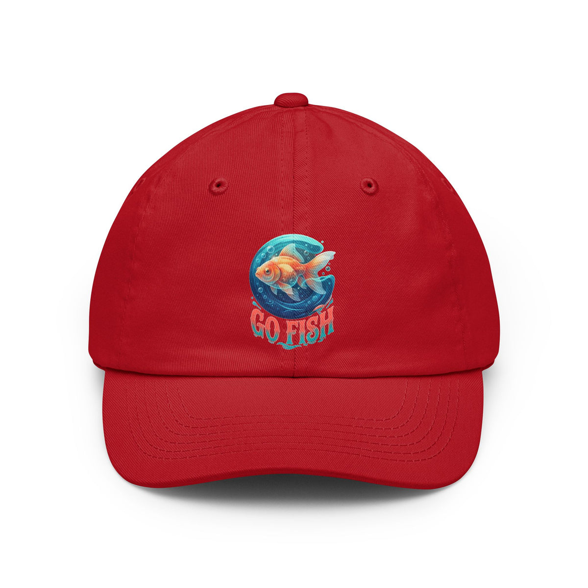Color: Red | Go Fish Dad Hat