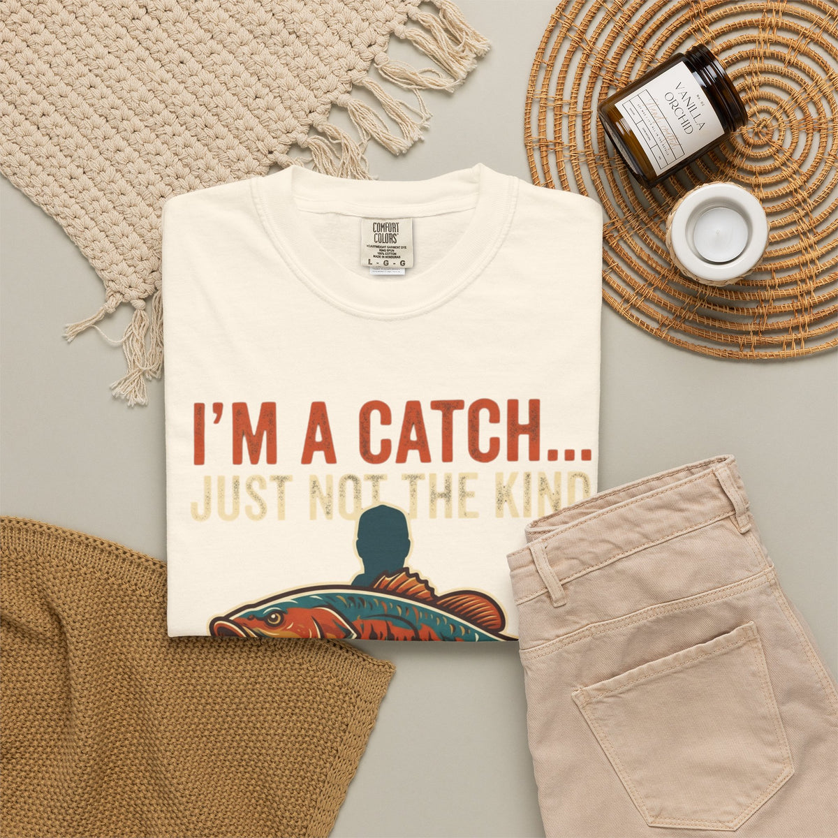 I'm A Catch Unisex Garment-Dyed Tee