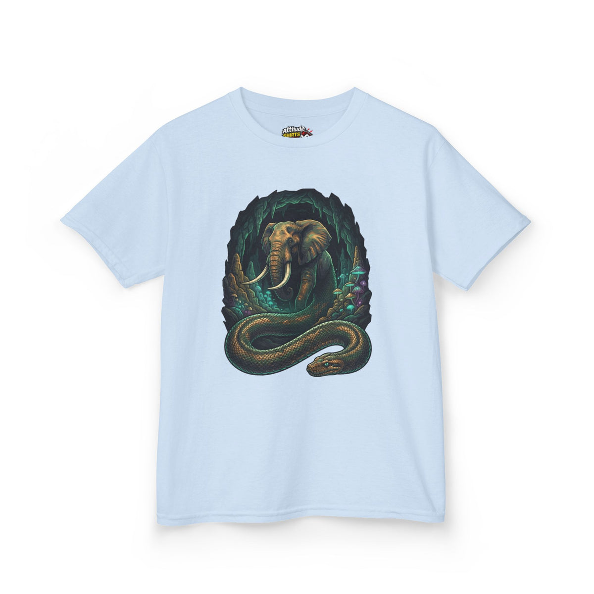 Color: Light Blue | Grootslang (South African Mythology) Kids Tee