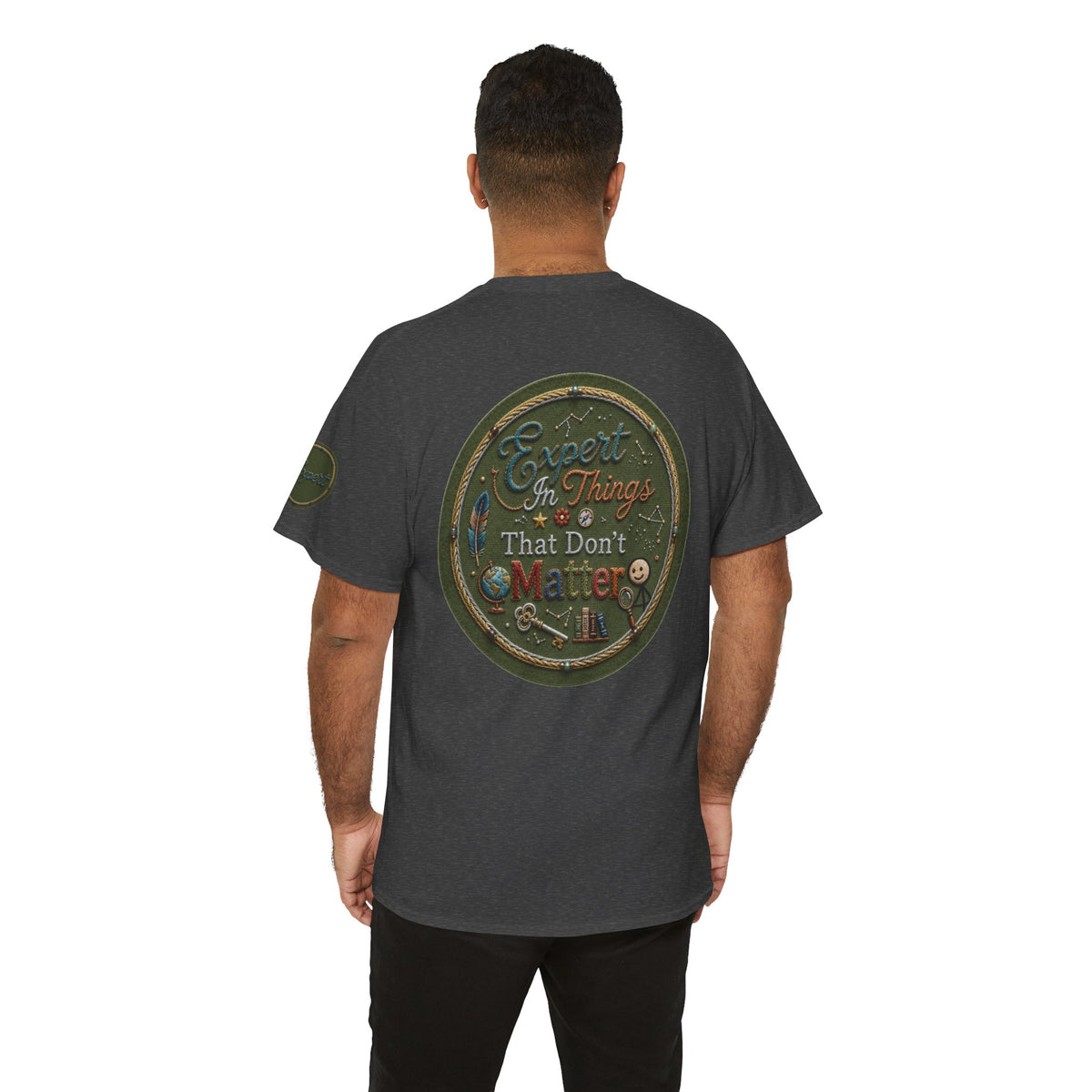 Color: Dark Heather | Expert In Things That Don't Matter Premium Graphic Tee