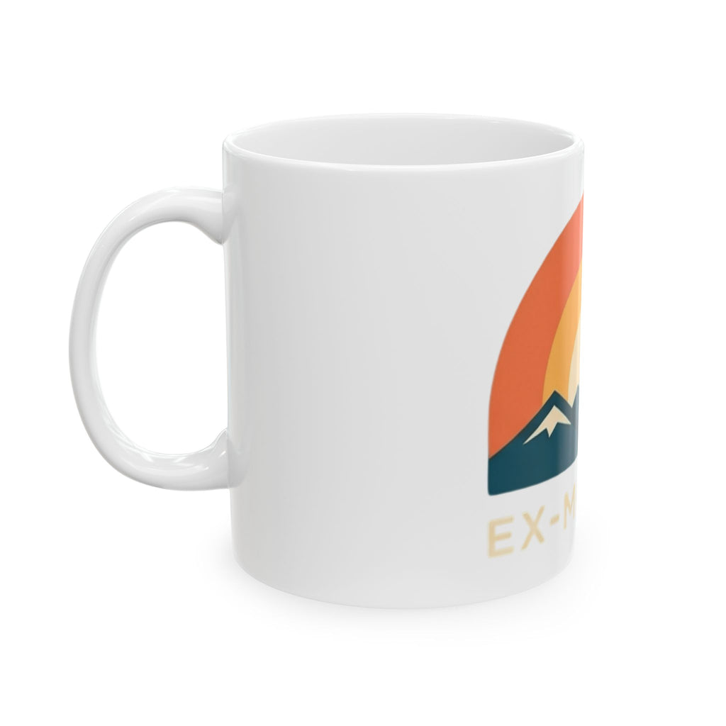 "Ex Mormon" White Ceramic Mug — Graphic