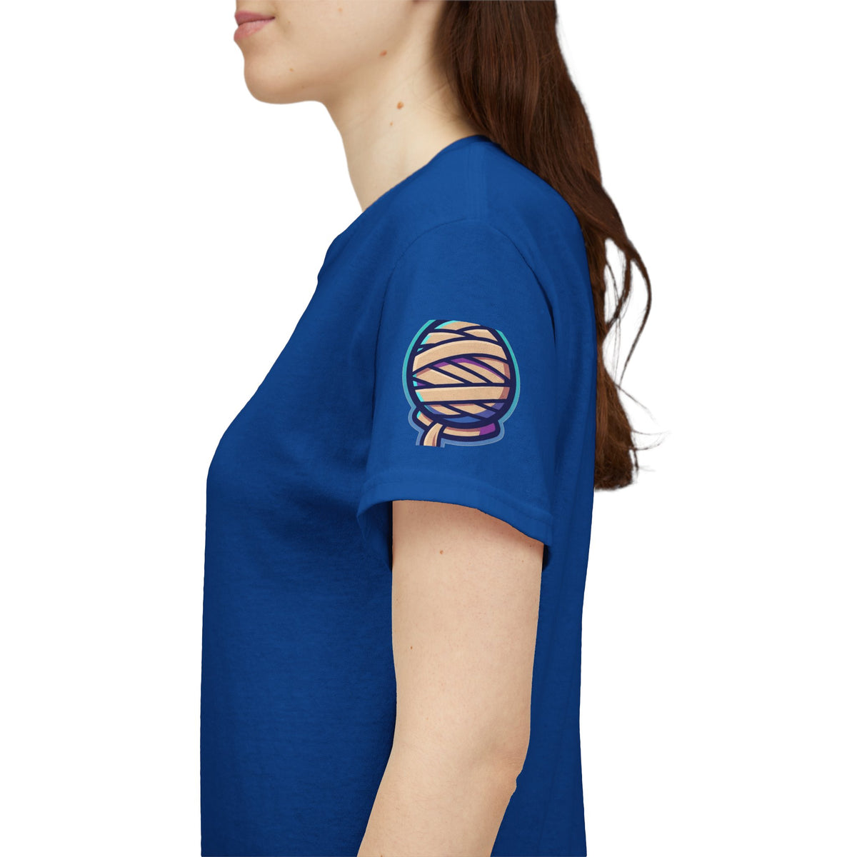 Color: Royal | Hardly Wrapped, Fully Erect Premium Graphic Tee