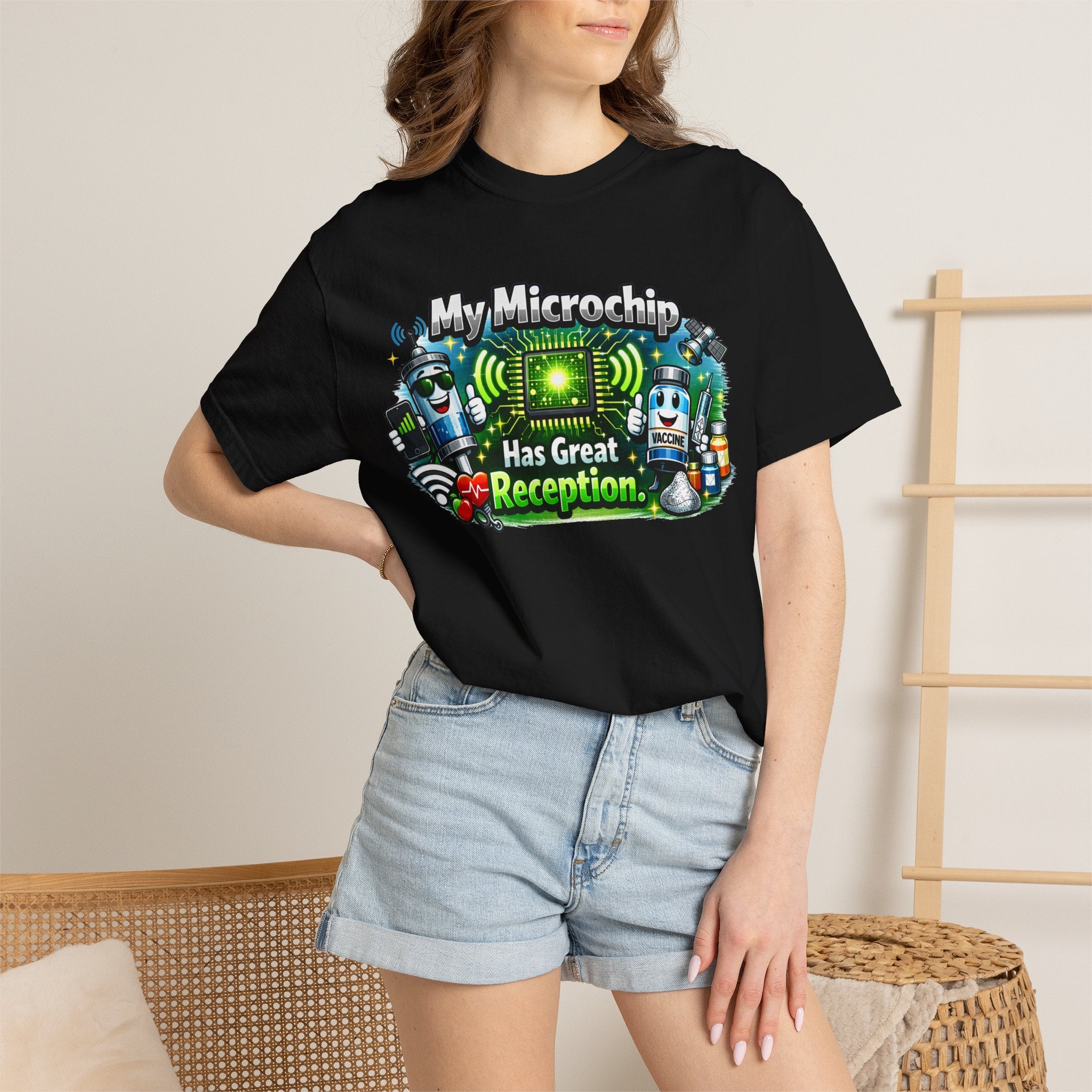 Great Reception Microchip | Garment-Dyed Tee — AttitudeShirts