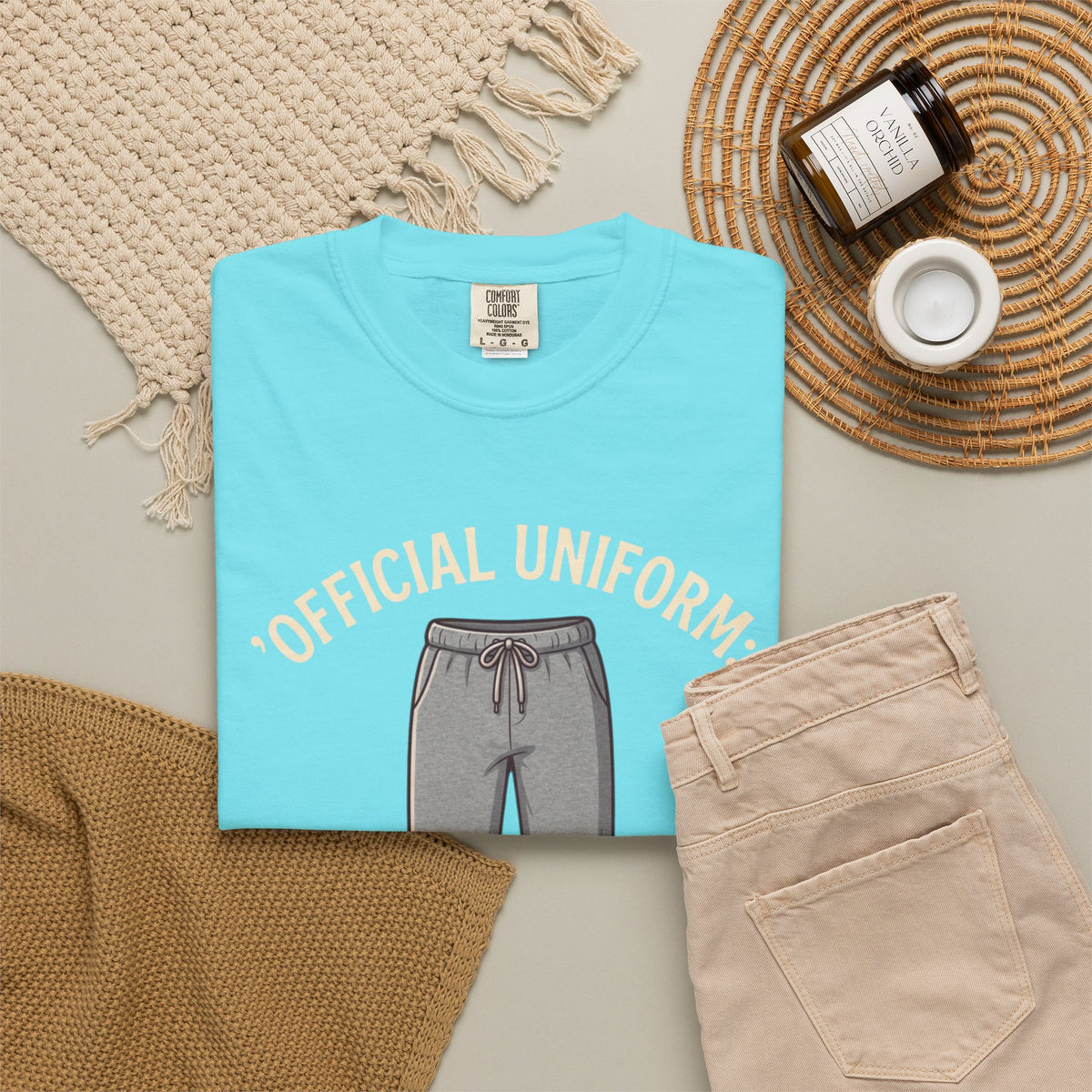 "Offical Thanksgiving Uniform" Unisex Garment-Dyed Tee