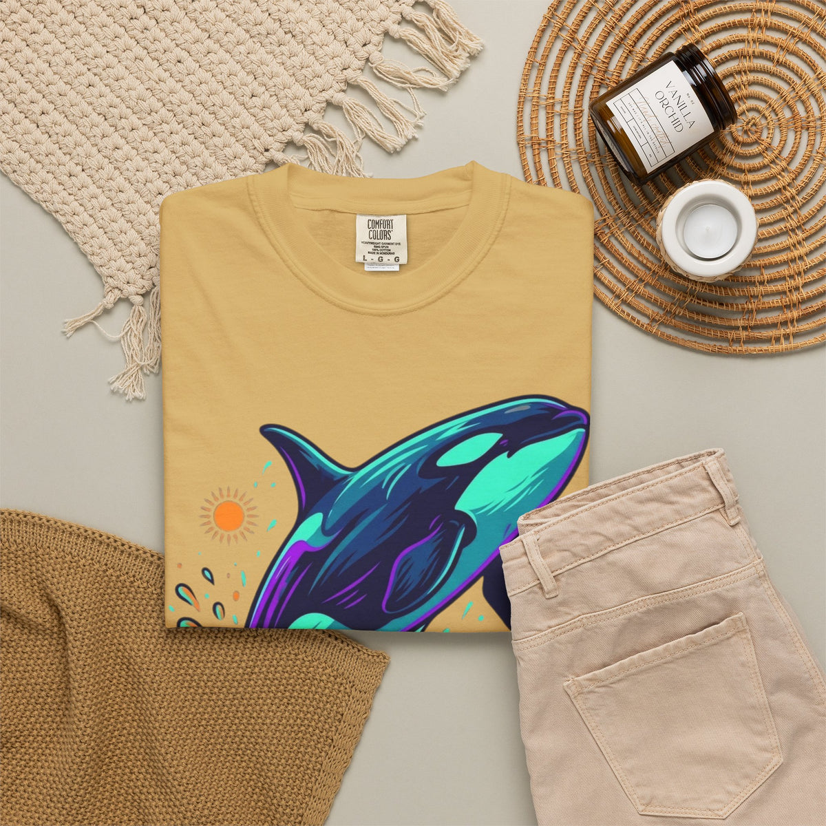 "Orca" Unisex Garment-Dyed Tee