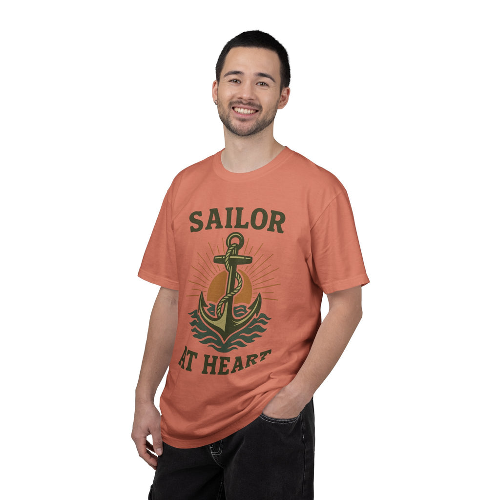 "Sailor at Heart" Unisex Garment-Dyed T-shirt