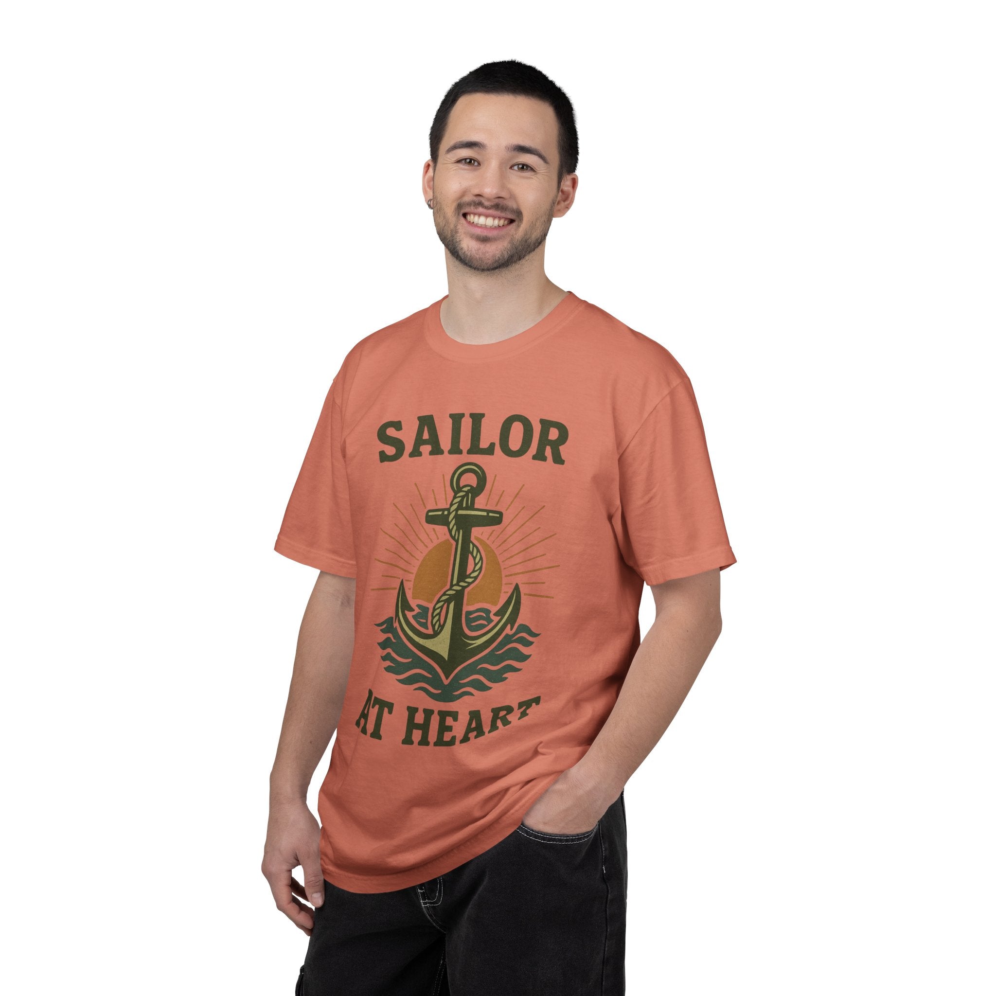 "Sailor at Heart" Unisex Garment-Dyed T-shirt
