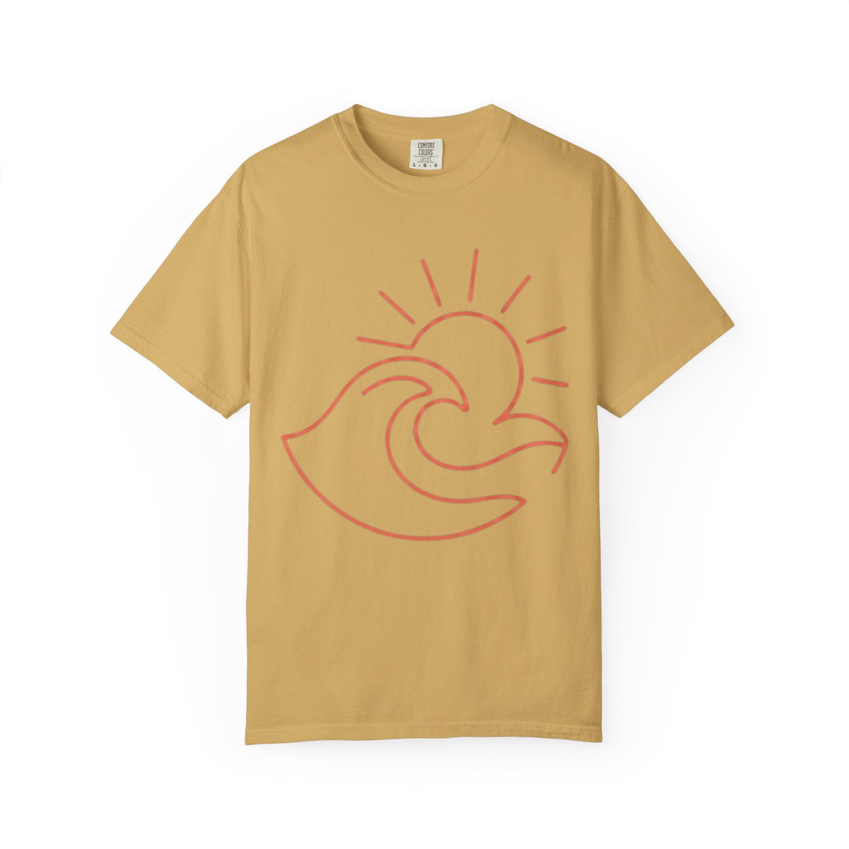 Color: Mustard | Sun Unisex Garment-Dyed Tee