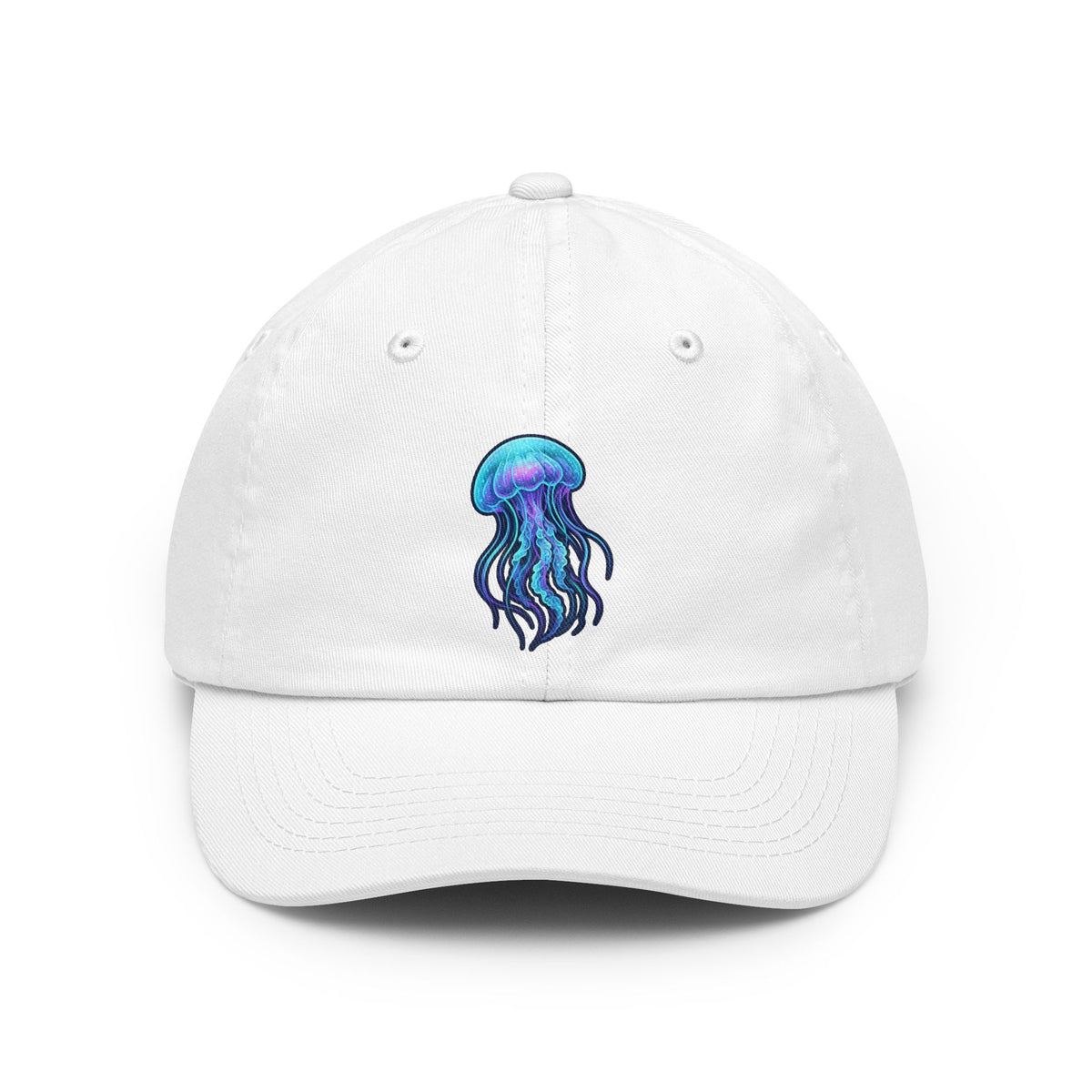Color: White | Jelly Credible Dad Hat — Graphic