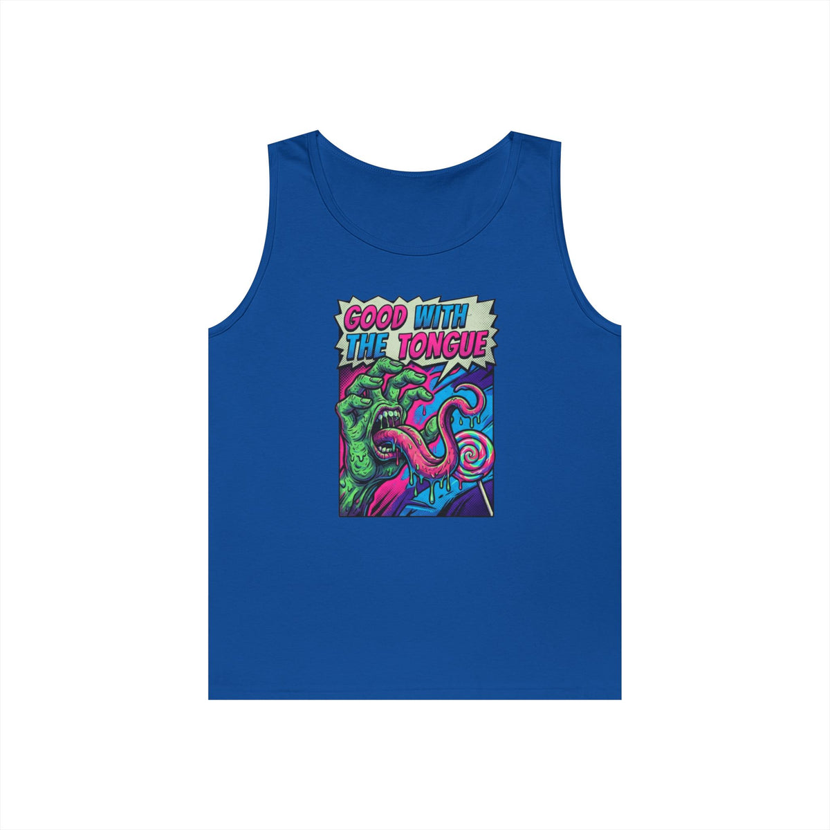 Color: Royal | Good With the Tongue Tank Top