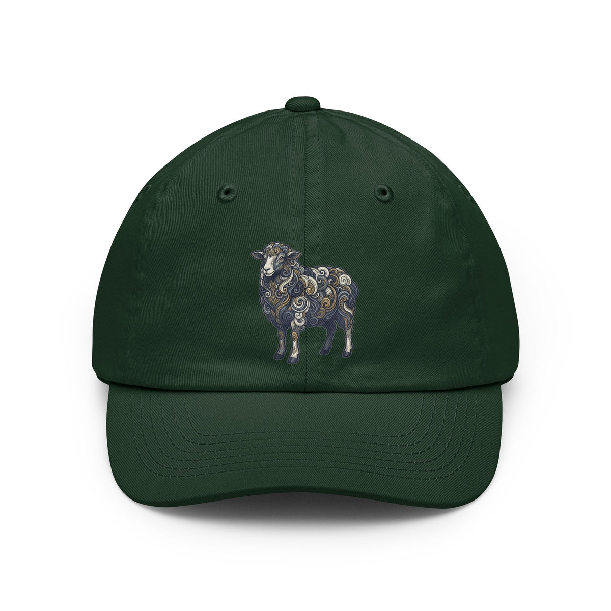 Color: Forest Green | Barnyard Sheep Dad Hat