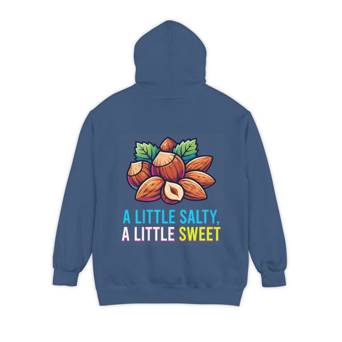 Color: True Navy | A Little Salty, A Little Sweet Garment-Dyed Hoodie