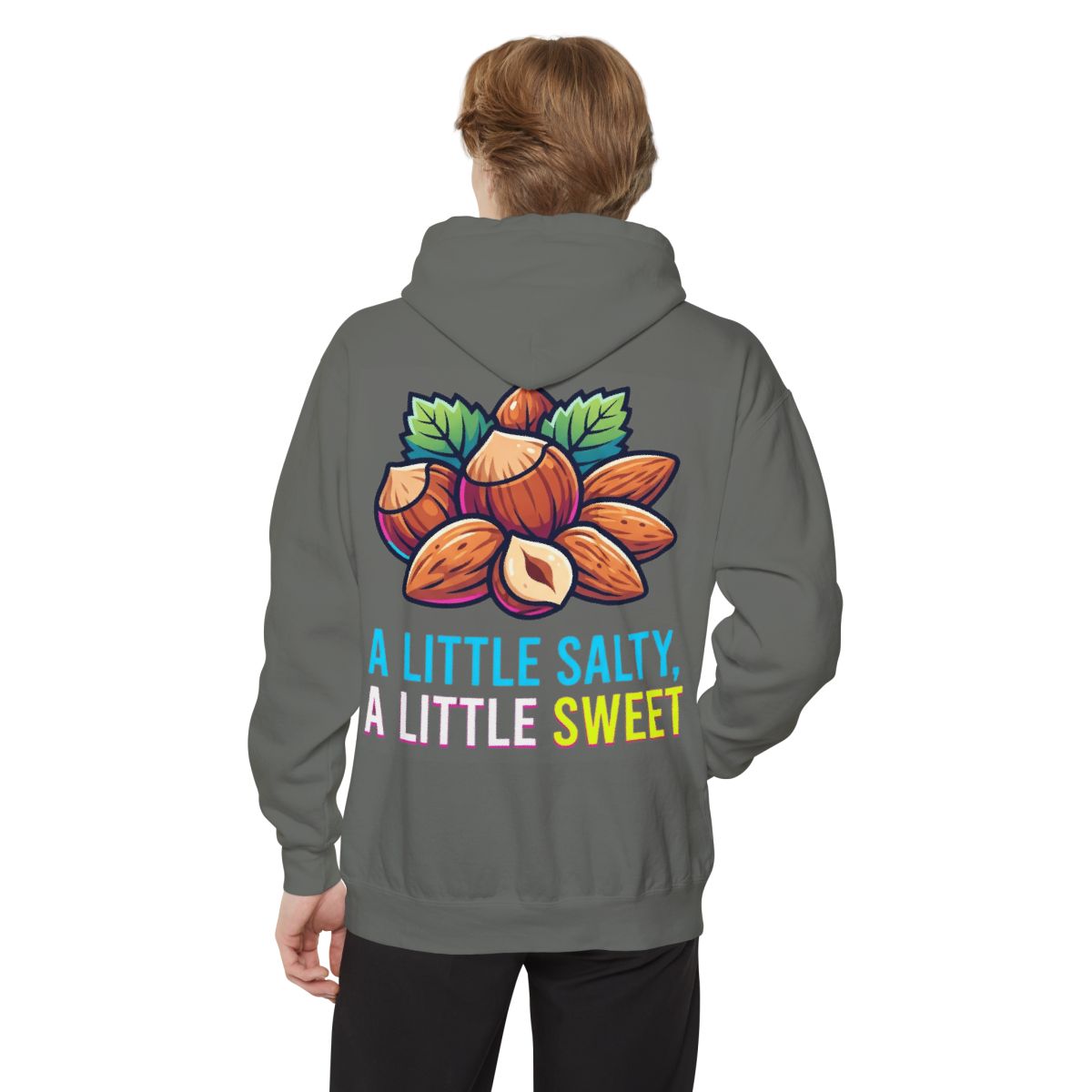 Color: Grey | A Little Salty, A Little Sweet Garment-Dyed Hoodie