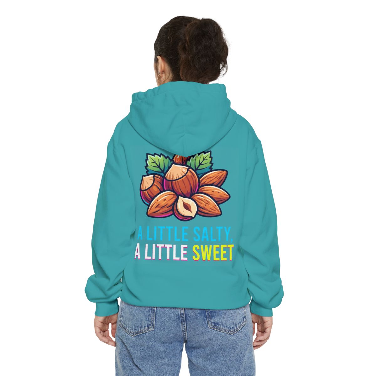 Color: Seafoam | A Little Salty, A Little Sweet Garment-Dyed Hoodie