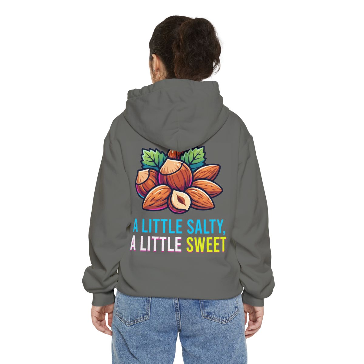 Color: Grey | A Little Salty, A Little Sweet Garment-Dyed Hoodie