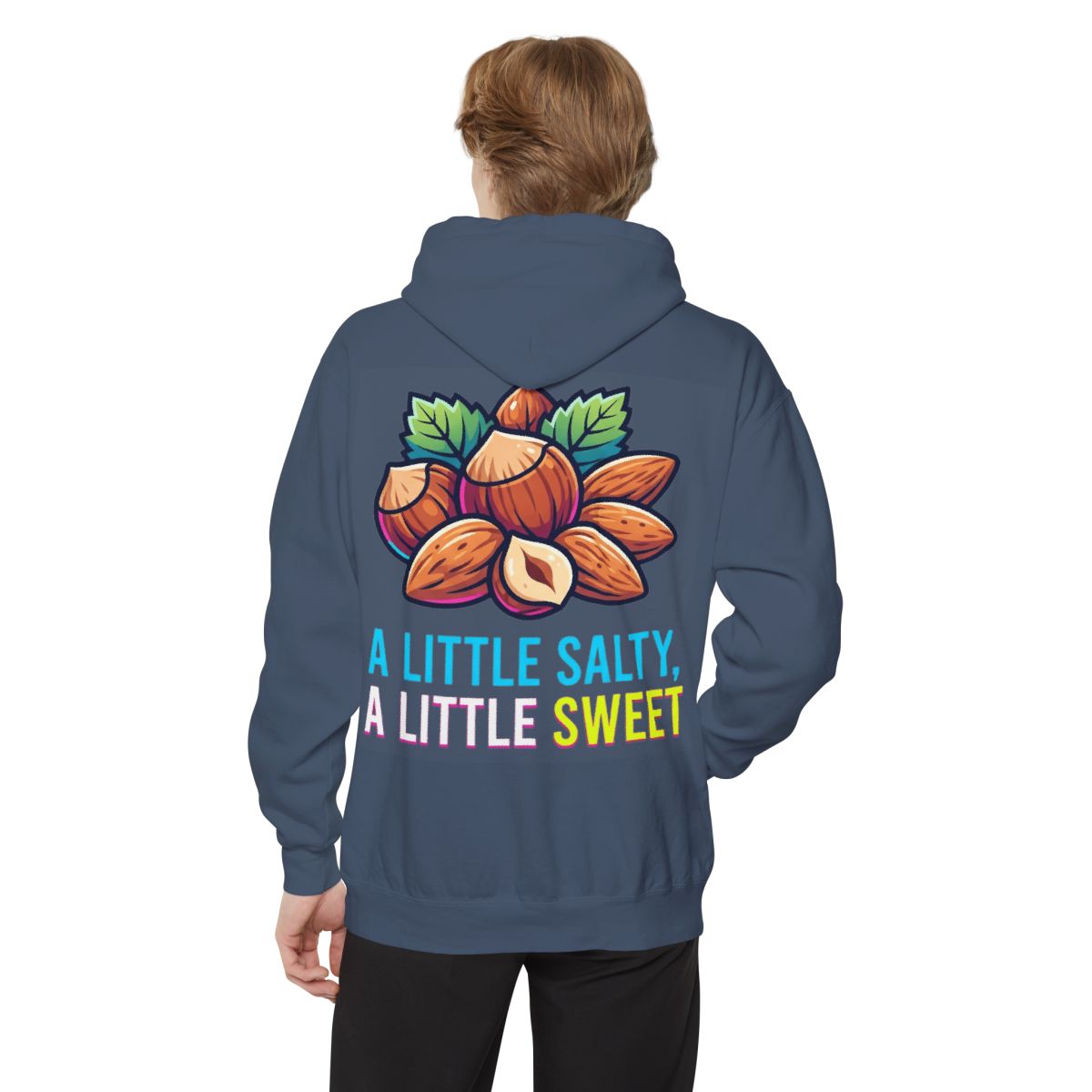 Color: Denim | A Little Salty, A Little Sweet Garment-Dyed Hoodie