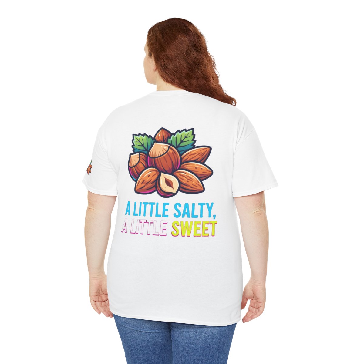 Color: White | A Little Salty, A Little Sweet Premium Graphic Tee