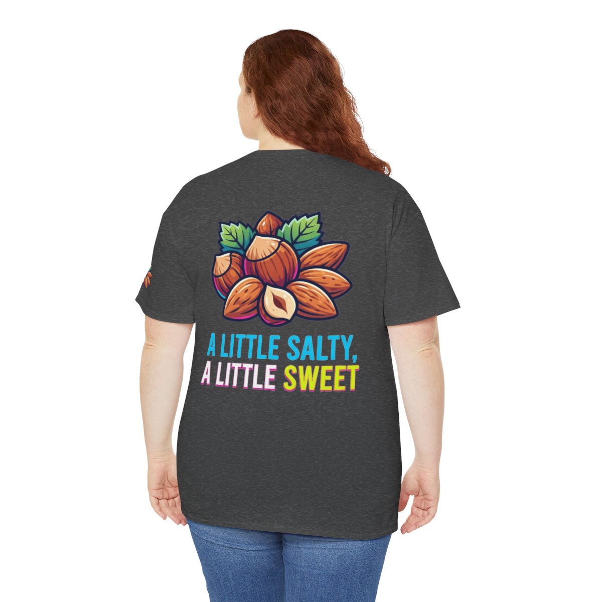 Color: Dark Heather | A Little Salty, A Little Sweet Premium Graphic Tee