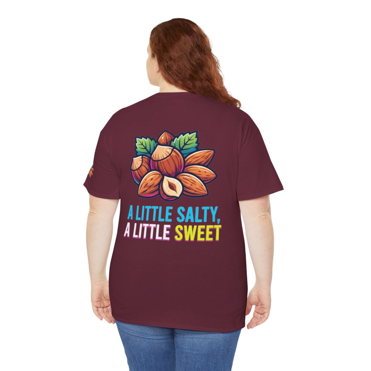 Color: Maroon | A Little Salty, A Little Sweet Premium Graphic Tee