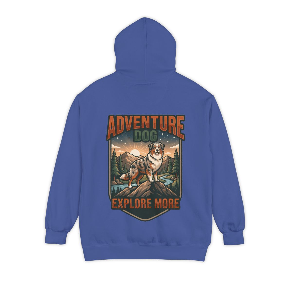 Color: Flo Blue | Adventure Dog Garment-Dyed Hoodie