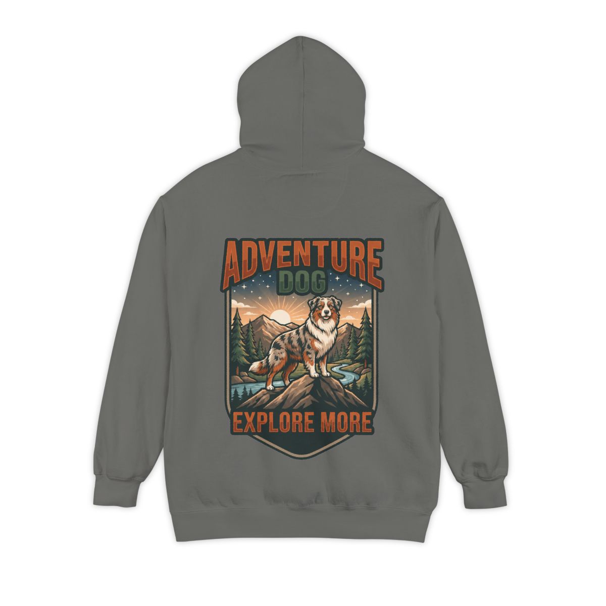 Color: Grey | Adventure Dog Garment-Dyed Hoodie