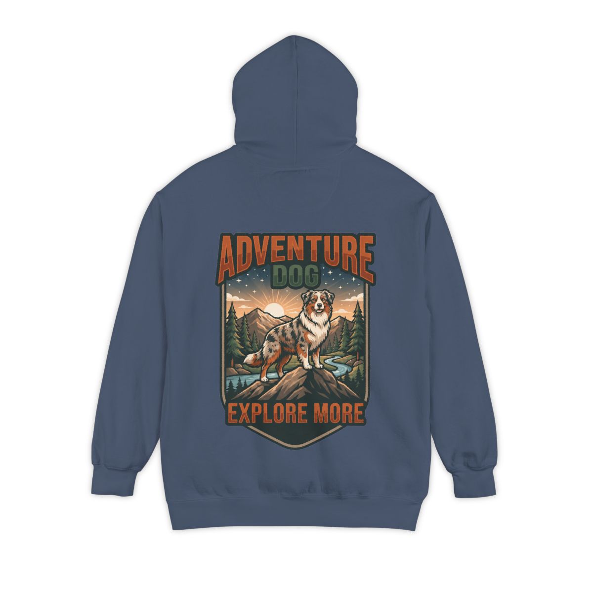 Color: Denim | Adventure Dog Garment-Dyed Hoodie