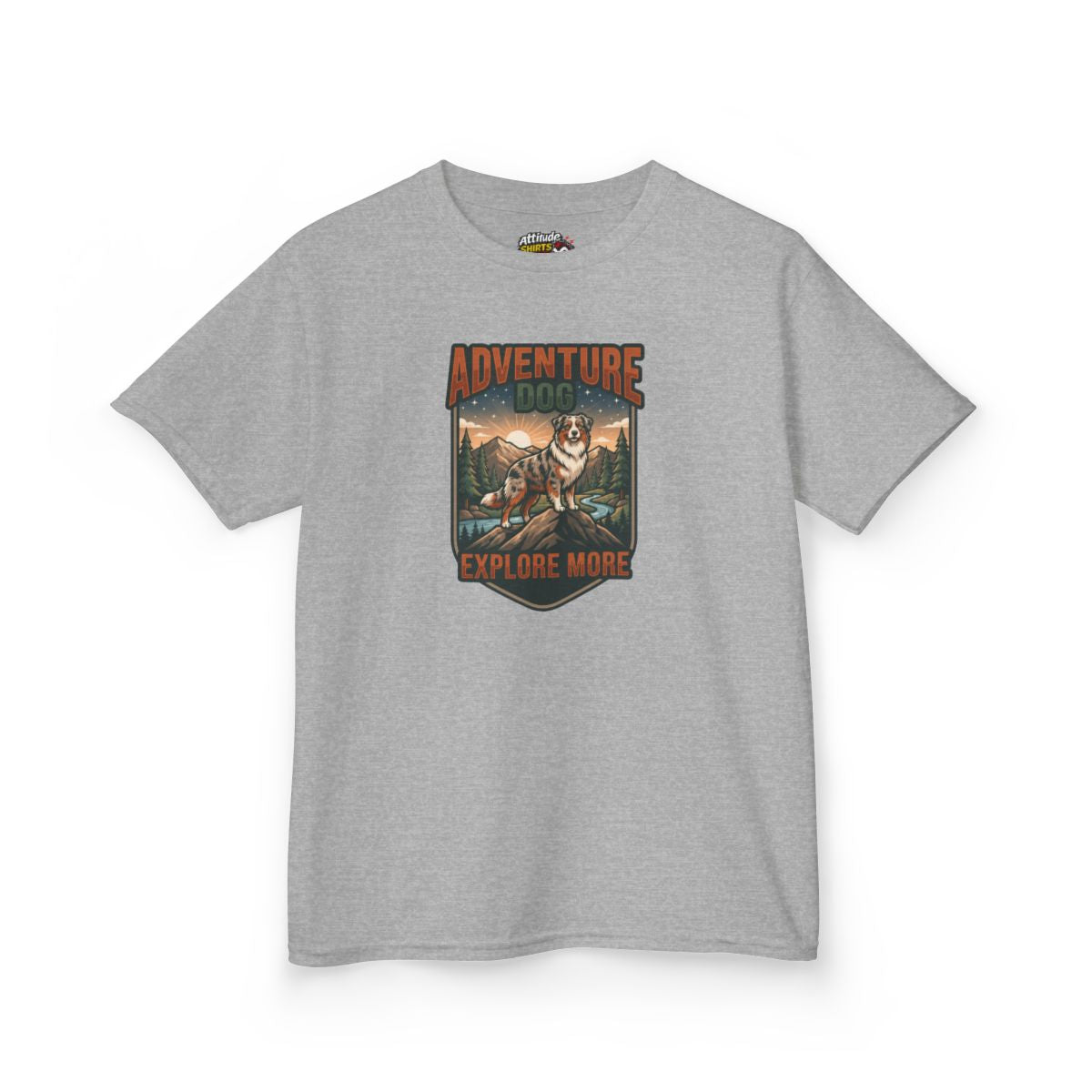 Color: Sport Grey | Adventure Dog Kids Tee