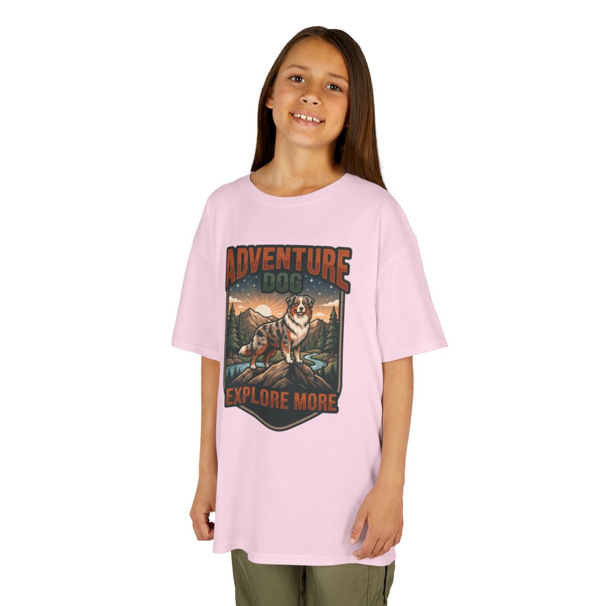 Color: Light Pink | Adventure Dog Kids Tee
