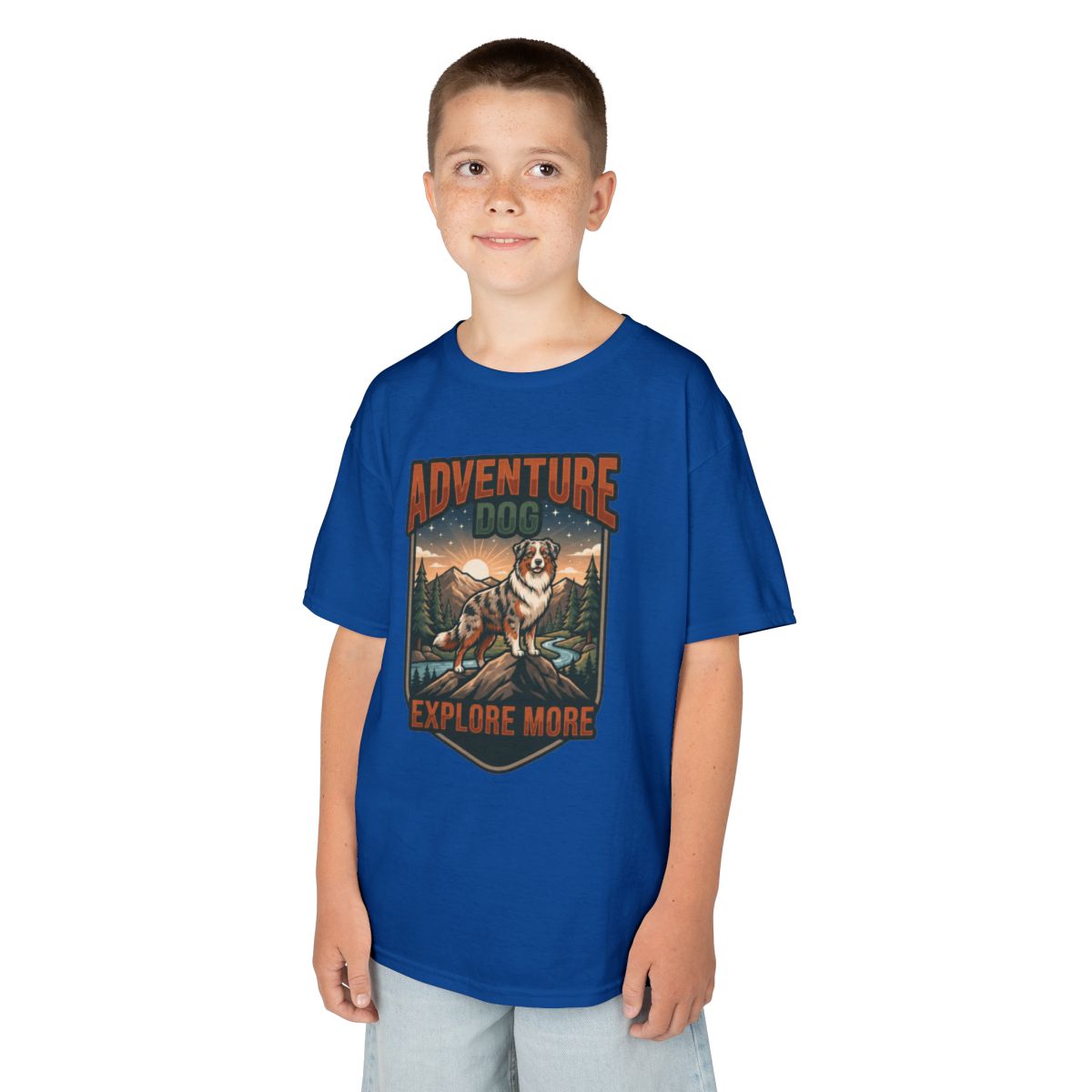 Color: Royal | Adventure Dog Kids Tee